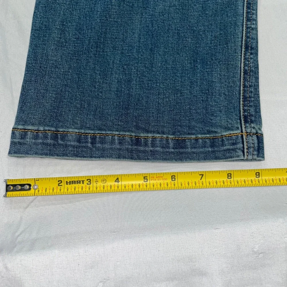 Prana Axiom Jeans Mens 36x32 Blue Organic Cotton Stretch Denim Straight Leg